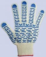 Перчатки х/б Rexant с покрытием ПВХ (волна), 5нитей, 54-56гр  картинка